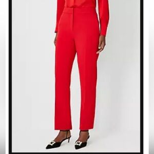 Ann Taylor High Rise Pencil Pant - fluid crepe size 4P